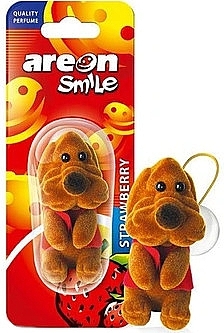 Air Freshener Toy 'Strawberry', dog - Areon Smile Toys Strawberry — photo N1