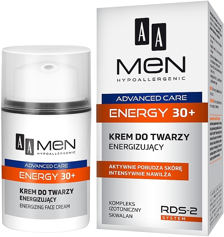 Face Cream - AA Men Advanced Care Energy 30+ Face Cream Energizing — photo N7