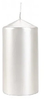 Cylindrical Candle 60x120 mm, pearlescent - Bispol — photo N1