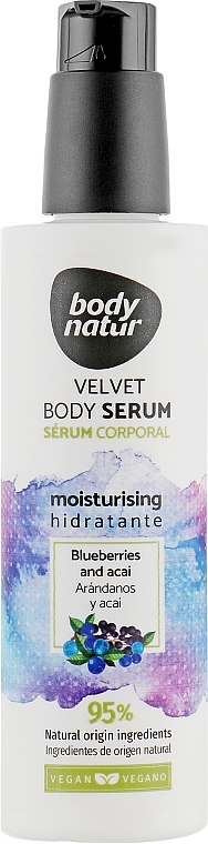 Blueberry &Acai Velvet Body Serum - Body Natur Blueberries and Acai Velvet Body Serum — photo N1