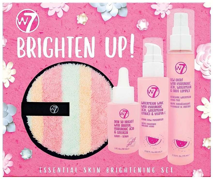 Set - W7 Brighten Up (serum/30ml+mist/75ml+wave/60ml + disc/1pcs) — photo N4