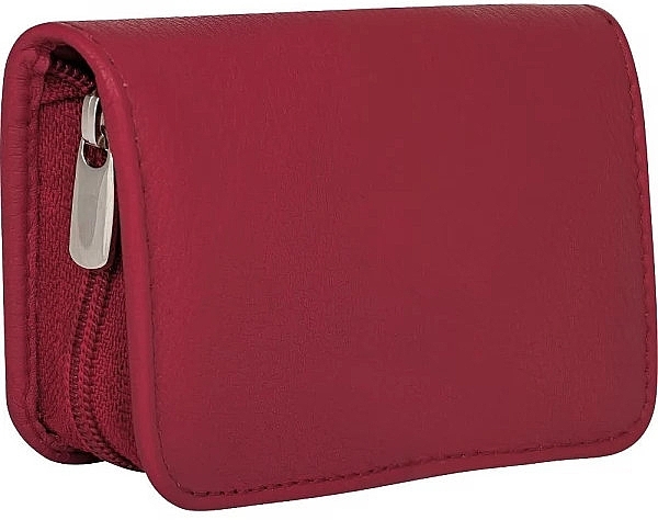 Manicure Set, 5 tools 'Siena', with zipper, red - Erbe Solingen Manicure Zipper Case — photo N1