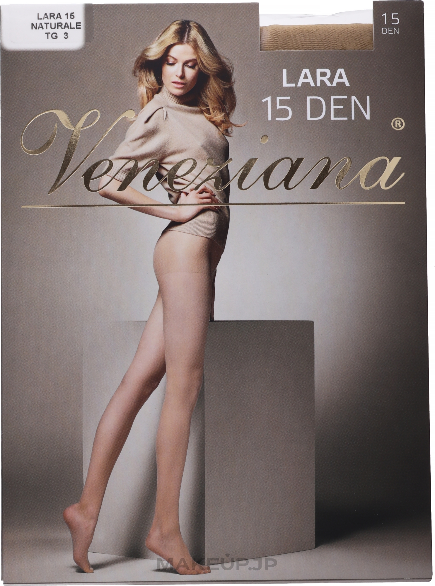 Women's Tights "Lara", 15 Den, naturale - Veneziana — photo 3