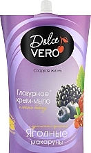 Fragrances, Perfumes, Cosmetics Cream Soap 'Berry Macaroons ' - Aqua Cosmetics Dolce Vero (zapas)