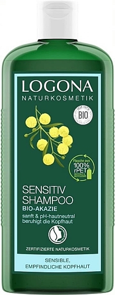 Shampoo for Dry & Sensitive Scalp - Logona Hair Care Sensitive Shampoo Organic Acacia — photo N3