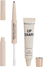 Makeup Revolution Lip Shape Brown Nude - Makeup Revolution Lip Shape Brown Nude — photo N2