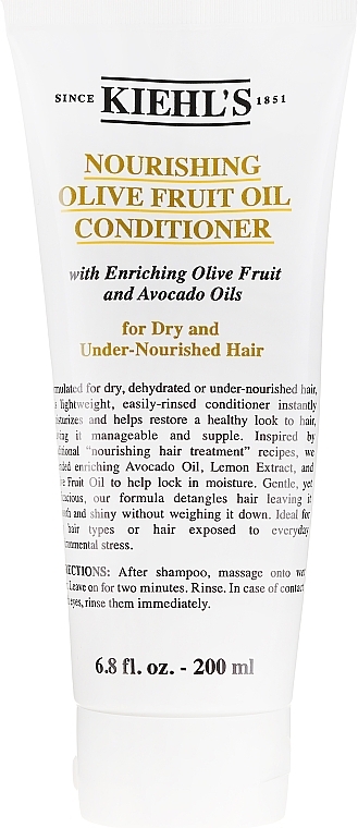 Nourishing Olive Oil Conditioner for Dry Hair - Kiehl's Olive Fruit Oil Nourishing Conditioner — photo N3