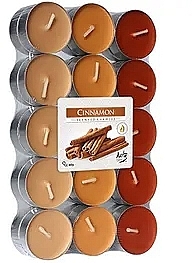 Cinnamon Tea Light Set - Bispol Cinnamon Scented Candles — photo N1