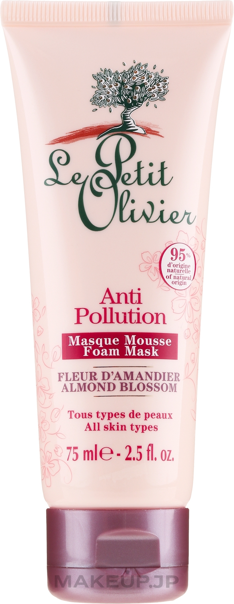 Anti-Pollution Foam Mask "Almond Blossom" - Le Petit Olivier Anti-Pollution Foam Mask Almond Blossom — photo 75 ml