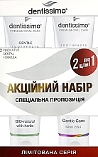 Fragrances, Perfumes, Cosmetics Toothpaste Set - Dentissimo 1+1 Bio Herbs+Gentle Care (toothpast/2x75ml)	