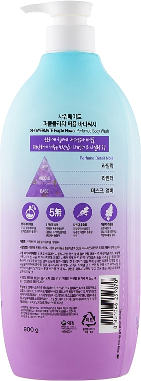 Lavender Shower Gel - KeraSys Purple Flower Parfumed Body Wash — photo N13