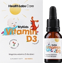 Dietary Supplement Drops for Kids 'Vitamin D3' - HealthLabs Care MyKids Vitamin D3 — photo N2