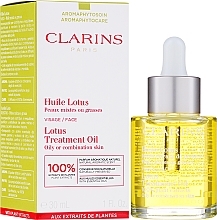 Fragrances, Perfumes, Cosmetics Facial Oil for Combination Skin - Clarins Lotus Face Treatment Oil