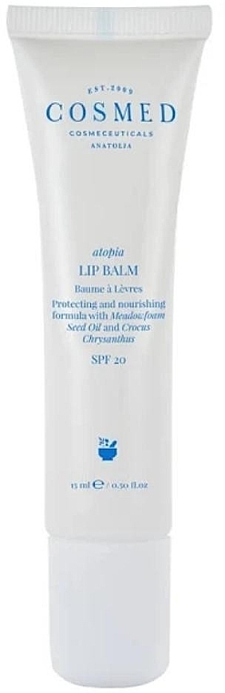 Moisturizing Protective Lip Balm - Cosmed Atopia Lip Balm SPF20 — photo N1