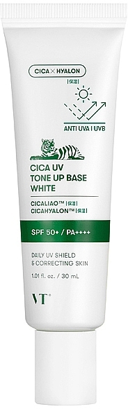 Makeup Base - VT Cosmetics Cica Uv Tone Up Base White — photo N2