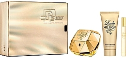 Paco Rabanne Lady Million - Set (edp/80ml + edp/10ml + b/lot/100ml) — photo N2