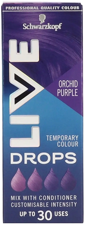 Hair Coloring Drops - Live Drops Orchid Purple Temporary Color — photo N1