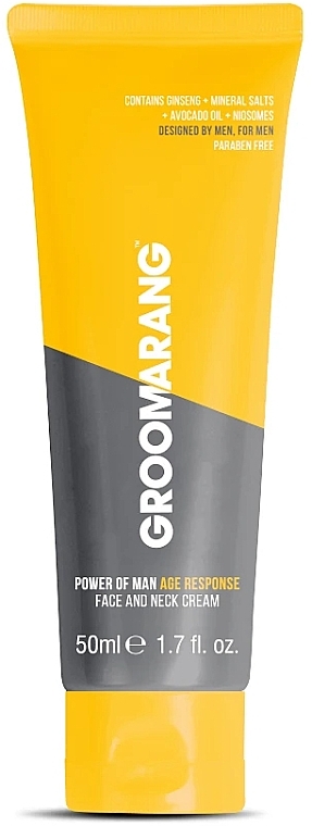 Face & Neck Cream - Groomarang Power Of Man 3 In 1 Performance Age Response Face And Neck Cream — photo N1