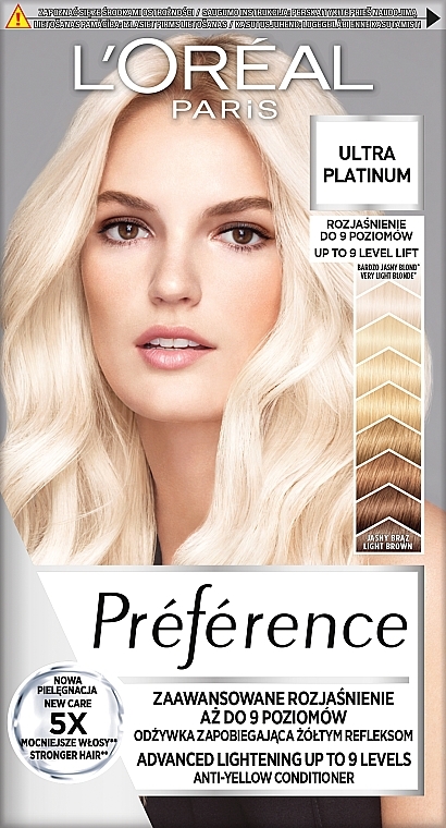 Lightening Hair Color - L'Oreal Paris Preference Advanced Lightening Up To 9 Levels — photo N1