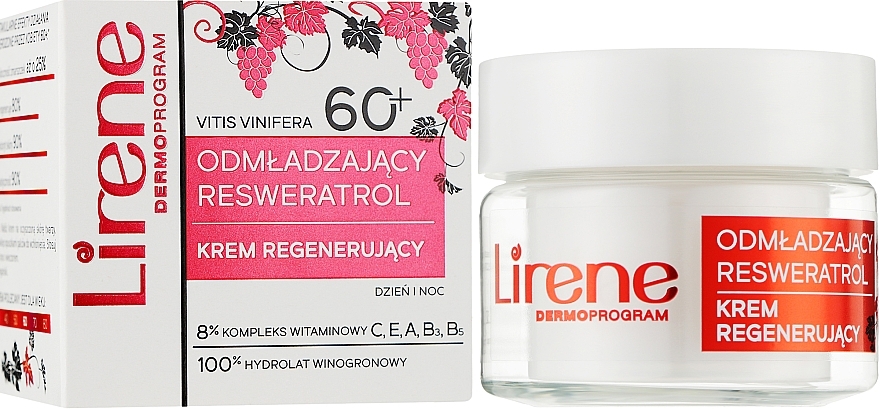 Repairing Anti-Wrinkle Cream - Lirene Dermo Program Resveratrol 60+ — photo N16