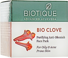 Fragrances, Perfumes, Cosmetics Bio Clove Purifying Anti-Blemish Mask - Biotique Bio Clove Purifying Anti- Blemish Face Pack