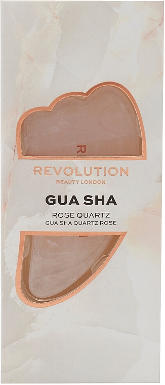 Gua Sha Face Massager, rose quartz - Revolution Skincare Rose Quartz Gua Sha — photo N2