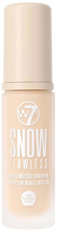 Moisture Foundation - W7 Snow Flawless Miracle Moisture Foundation — photo N1