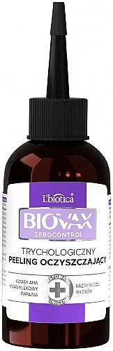 Trichological Scalp Cleansing Peeling - Biovax Sebocontrol — photo N1