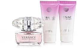 Fragrances, Perfumes, Cosmetics Versace Bright Crystal - Set (edt/50ml + b/l/50ml + s/g/50ml)