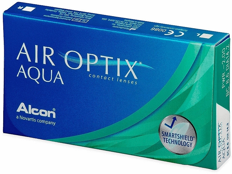 Contact Lenses, curvature 8.6, 3 pcs. - Alcone Air Optix Aqua — photo N2