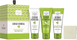 Set - Scottish Fine Soaps Citrus Verbena Luxurious Gift Set (wash/75ml + but/75ml + cr/75ml + soap) — photo N1