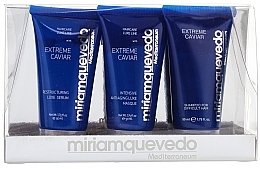 Fragrances, Perfumes, Cosmetics Travel Set - Miriam Quevedo Extreme Caviar Travel Kit (shm/50ml + mask/50ml + serum/50ml)