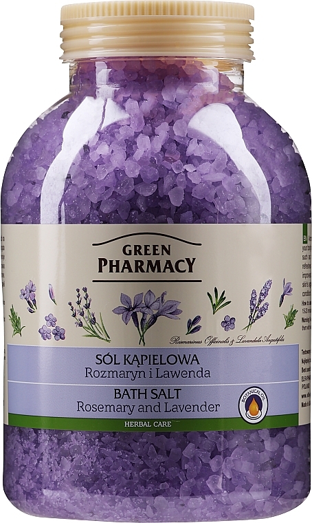 Bath Salt "Rosemary and Lavender" - Green Pharmacy — photo N1