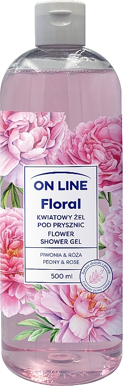 Peony & Rose Shower Gel - On Line Floral Flower Shower Gel Peony & Rose — photo N1