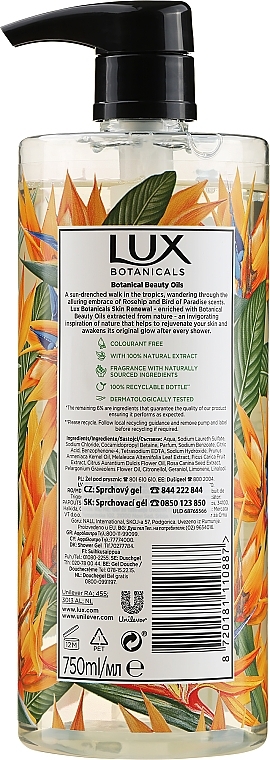 Shower Gel - Lux Botanicals Bird Of Paradise & Rosehip Oil Daily Shower Gel — photo N26