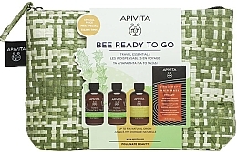 Fragrances, Perfumes, Cosmetics Set - Apivita Bee Ready To Go Travel Essentials (b/milk/75ml + sh/gel/75ml + shmp/75ml + h/mask/20ml + bag/1)