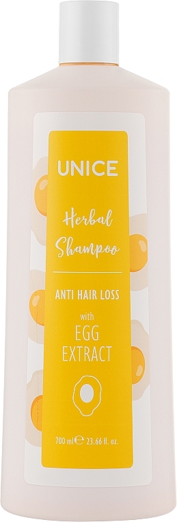 Strengthening Egg Shampoo - Unice Herbal Shampoo Anti Hair Loss — photo N1