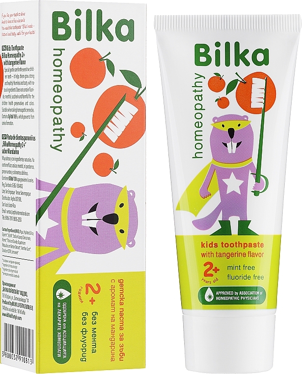 Kids Creamy Toothpaste - Bilka Homeopathy Kids 2+ Organic Toothpaste — photo N2