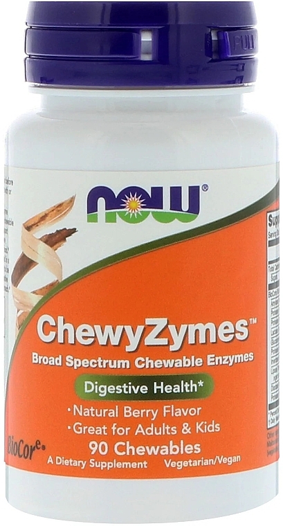 Enzymes with Natural Berry Flavor - Now Foods ChewyZymes — photo N1