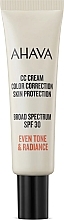 Fragrances, Perfumes, Cosmetics Skin Tone Correcting CC Cream - Ahava CC Cream Color Correction Skin Protection SPF 30 (tester)