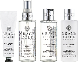 Set - Grace Cole White Nectarine & Pear Travel Set (h/cr/30ml + sh/gel/100ml + b/lot/100ml + b/sp/100ml) — photo N2