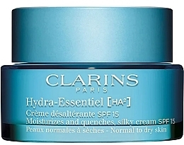 Fragrances, Perfumes, Cosmetics Day Cream for Normal and Dry Skin SPF15 - Clarins Hydra-Essentiel [HA?] Moisturizes And Quenches Silky Cream Normal To Dry Skin