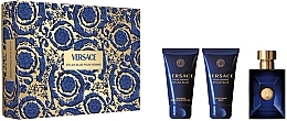 Fragrances, Perfumes, Cosmetics Versace Dylan Blue Pour Homme - Set (edt/50ml+sh/gel/50ml+ash/balm/50ml)