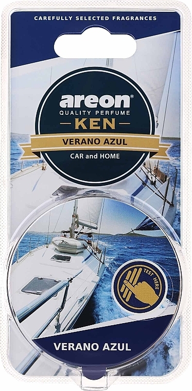 Blue Sea Air Freshener - Areon Gel Ken Blister Summer Blue — photo N2