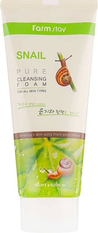 Cleansing Snail Face Foam - FarmStay Snail Pure Cleansing Foam — photo N2