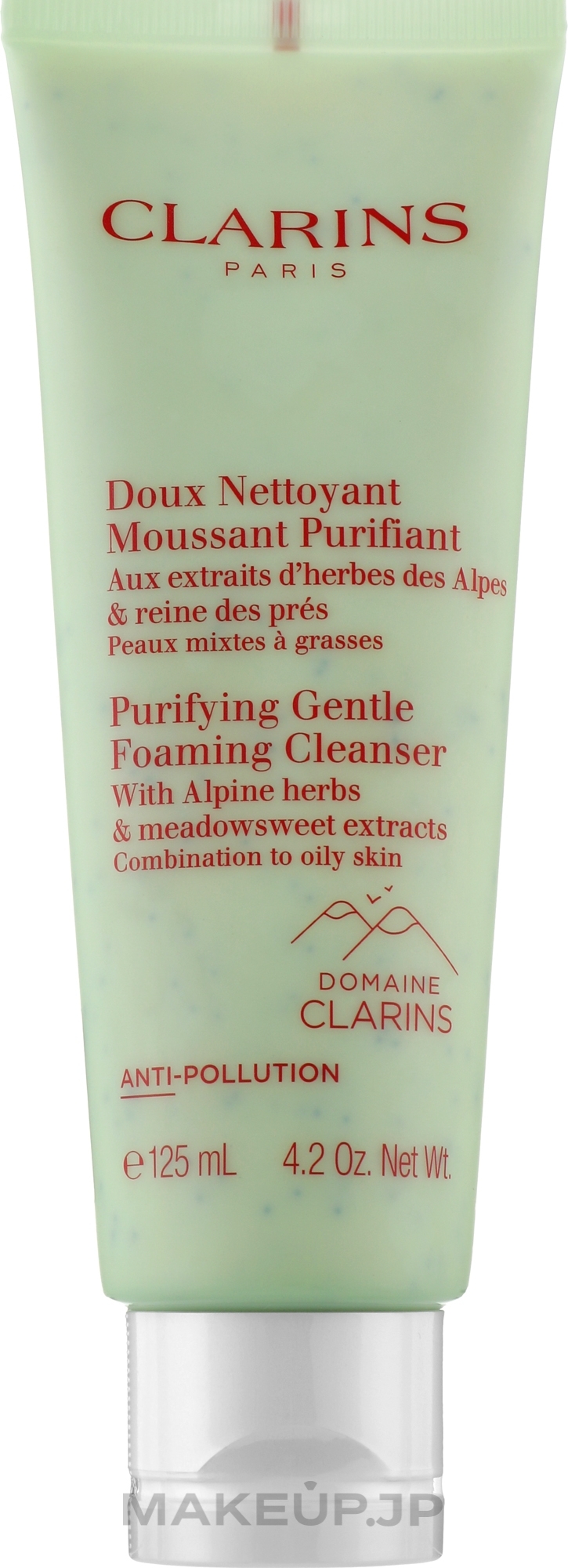 Cleansing Foaming Cream with Alpine Herbs - Clarins Purifying Gentle Foaming Cleanser With Alpine Herbs — photo 125 ml