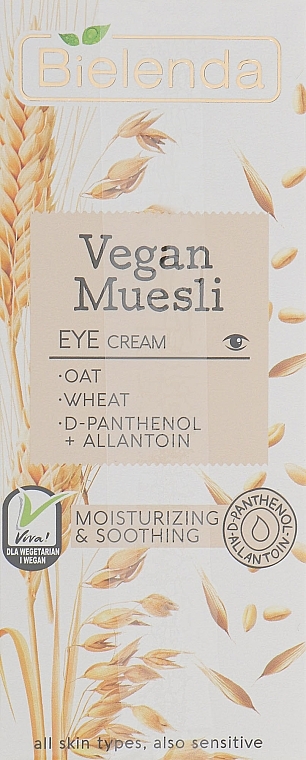 Moisturizing Eye Cream - Bielenda Vegan Muesli Eye Cream — photo N1