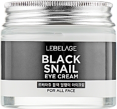 Snail Mucin Repairing Eye Zone Cream - Lebelage Black Snail Eye Cream — photo N2