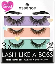 False Lash Set - Essence Set 3 x Lash Like A Boss 01-My Most Loved Lashes False Eyelashes — photo N1