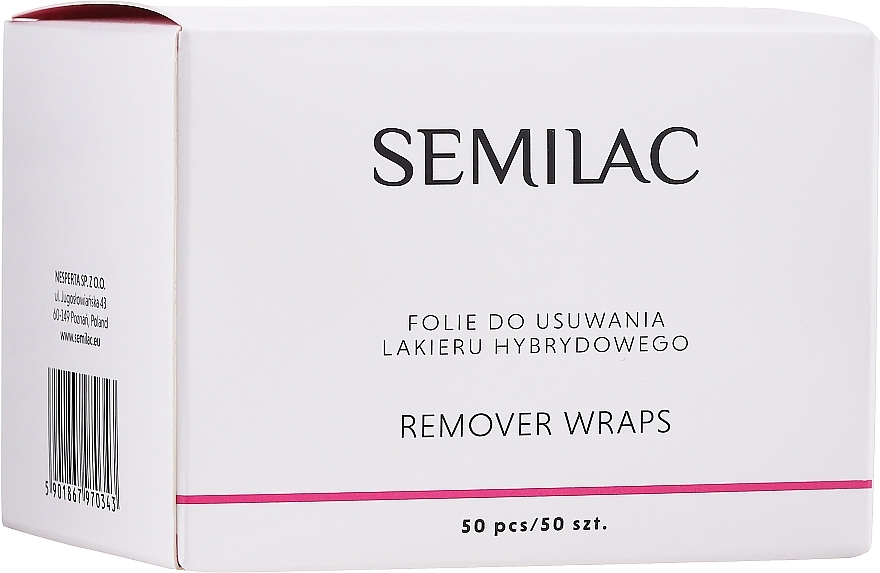 Nail Polish Remover Foil - Semilac Remover Wraps — photo N3